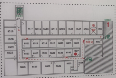 1号楼1层布局图