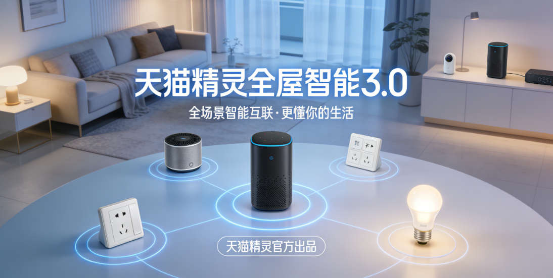 天猫精灵全屋智能3.0发布AI Agent落地,PLC成智慧空间刚需基础设施